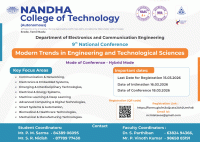 Modern Trends in Engineering and Technological Sciences 2026 Conference Poster
